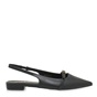 JK LONDON-Γυναικείες flat γόβες slingback JK LONDON S462B0211 μαύρες