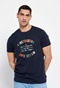 FUNKY BUDDHA-T-shirt με multicolor τύπωμα κειμένου