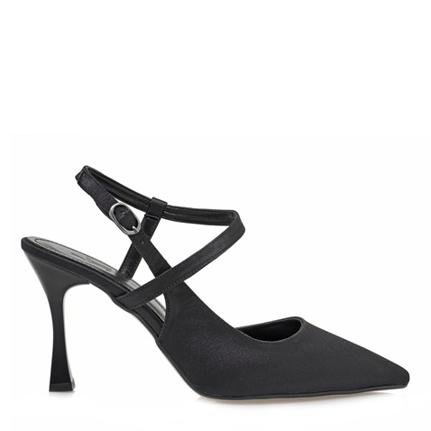 JK LONDON-Γυναικείες γόβες slingback JK LONDON S428B0305 μαύρες