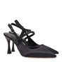 JK LONDON-Γυναικείες γόβες slingback JK LONDON S428B0305 μαύρες