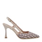 JK LONDON-Γυναικείες γόβες slingback JK LONDON S428B0275 μπεζ