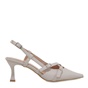 JK LONDON-Γυναικείες γόβες slingback JK LONDON S428B1913 off white