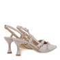 JK LONDON-Γυναικείες γόβες slingback JK LONDON S428B1913 off white