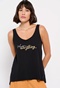 FUNKY BUDDHA-Γυναικείο tank top FUNKY BUDDHA μαύρο