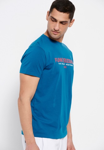 FUNKY BUDDHA-Ανδρικό t-shirt FUNKY BUDDHA μπλε