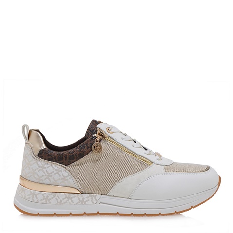 RENATO GARINI-Γυναικεία sneakers RENATO GARINI S119R5022 λευκά μπεζ