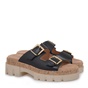 MUYA-Γυναικεία flat platforms MUYA S477W1883 μαύρα