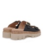 MUYA-Γυναικεία flat platforms MUYA S477W1883 μαύρα