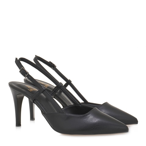 JK LONDON-Γυναικείες γόβες slingback JK LONDON S40968604 μαύρες