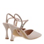 JK LONDON-Γυναικείες γόβες slingback JK LONDON S428B0345 εκρού