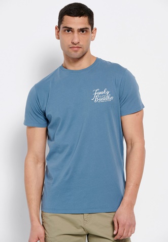 FUNKY BUDDHA-Ανδρικό t-shirt FUNKY BUDDHA μπλε