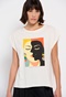 FUNKY BUDDHA-Γυναικείο t-shirt FUNKY BUDDHA λευκό