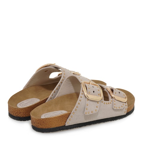 CALIFORNIA DREAM-Γυναικεία flats σανδάλια CALIFORNIA DREAM S480U0901 μπεζ 