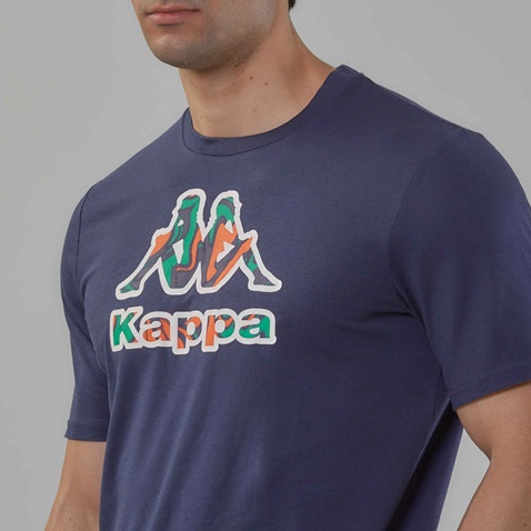 KAPPA-Ανδρικό t-shirt KAPPA 1156520016 Logo Fioro μπλε