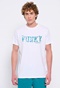 FUNKY BUDDHA-Ανδρικό t-shirt FUNKY BUDDHA λευκό