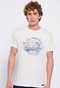 FUNKY BUDDHA-Ανδρικό t-shirt FUNKY BUDDHA λευκό