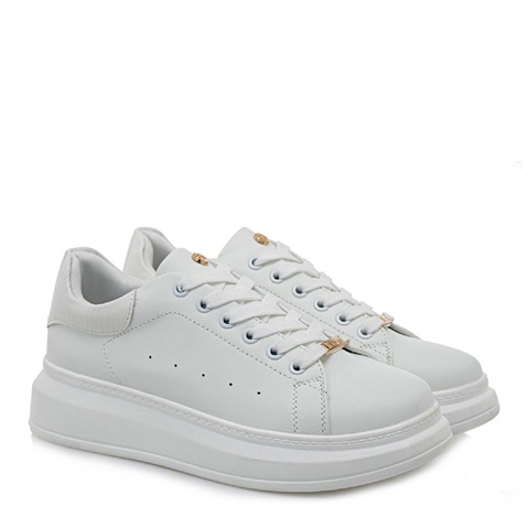 JK LONDON-Γυναικεία sneakers JK LONDON T104B1012 λευκά