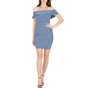 GUESS-Γυναικείο mini φόρεμα GUESS μπλε