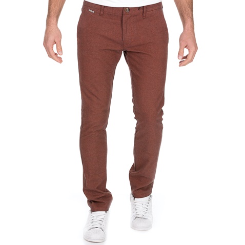 GUESS-Ανδρικό chino παντελόνι GUESS μπορντό